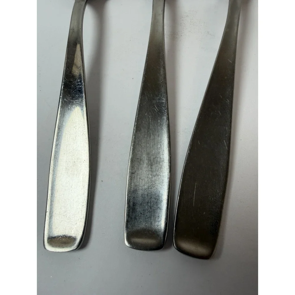 3 Place Oval Soup Spoons WMF LINE Cromargan Stainless Germany‎ 7 1/4